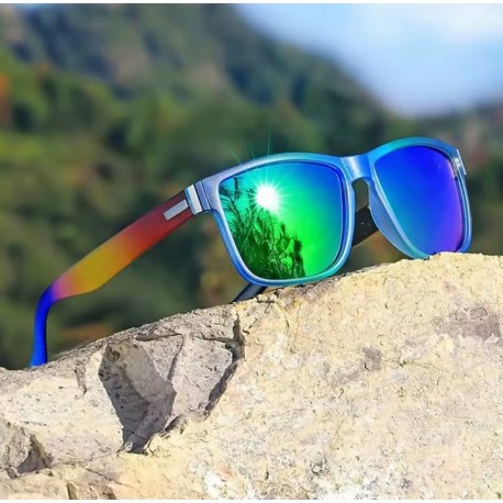 Мъжки слънчеви очила POLARIZED BLACK AND GREEN